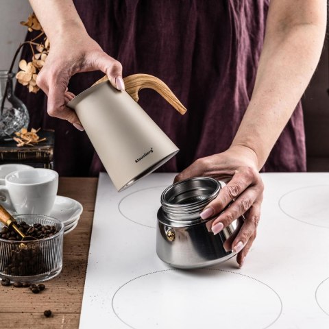 Kawiarka stalowa espresso, 300 ml, indukcja, klausberg kb-7995