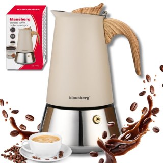Kawiarka stalowa espresso, 600 ml, indukcja, klausberg kb-7997