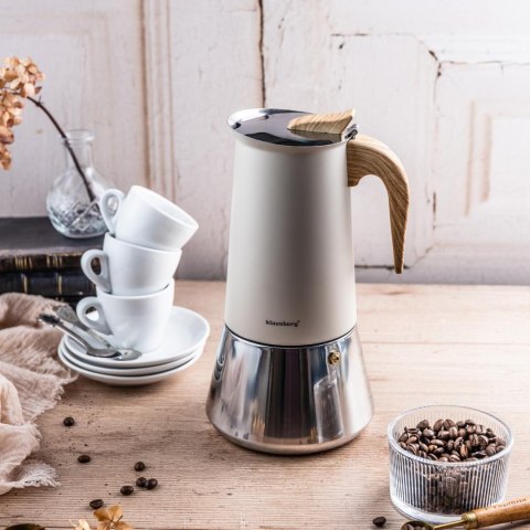 Kawiarka stalowa espresso, 600 ml, indukcja, klausberg kb-7997