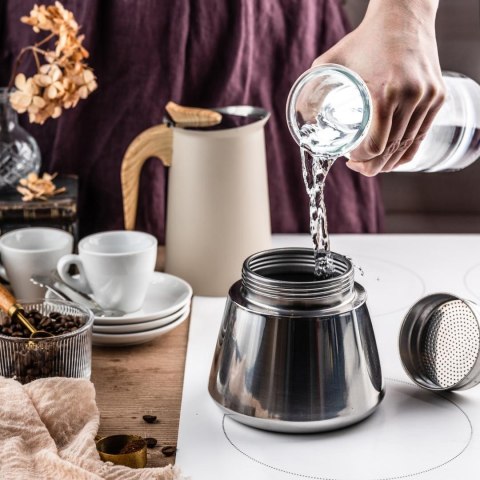 Kawiarka stalowa espresso, 600 ml, indukcja, klausberg kb-7997