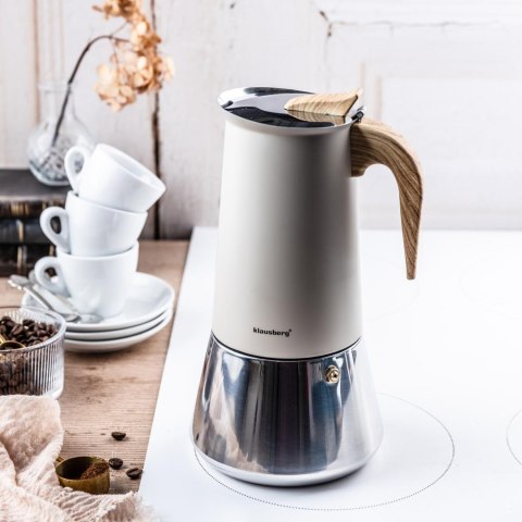 Kawiarka stalowa espresso, 600 ml, indukcja, klausberg kb-7997