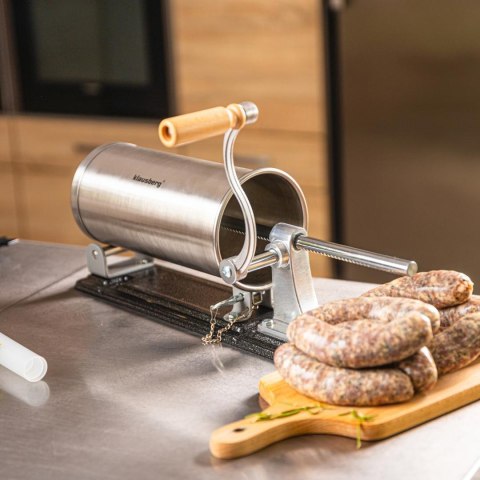 Nadziewarka do kiełbas, pojemność 3kg, pozioma, stal nierdzewna, klausberg, kb-7928