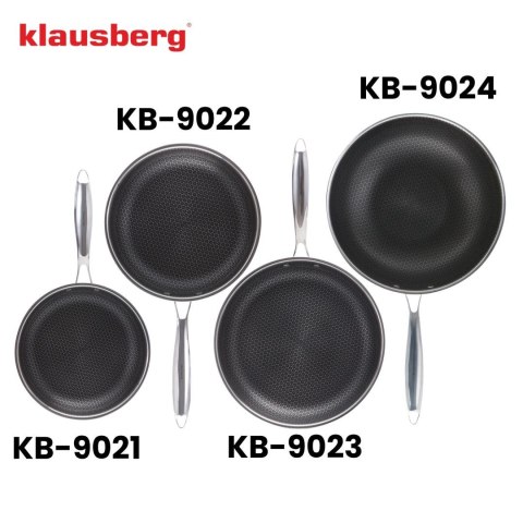 Patelnia powłoka non-stick honeycomb, 28 cm, 3-warstwy, stal 304, pfoa-free