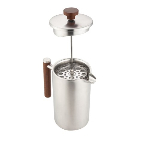 Zaparzacz, french press, 1l, podwójne ścianki, drewniany uchwyt