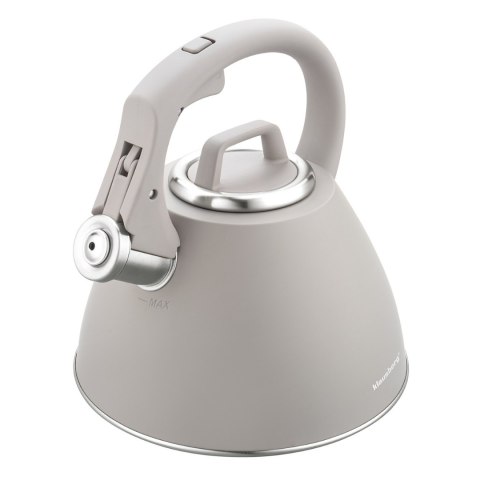 Czajnik stalowy 2,5 l w kolorze szary, klausberg kb-7953