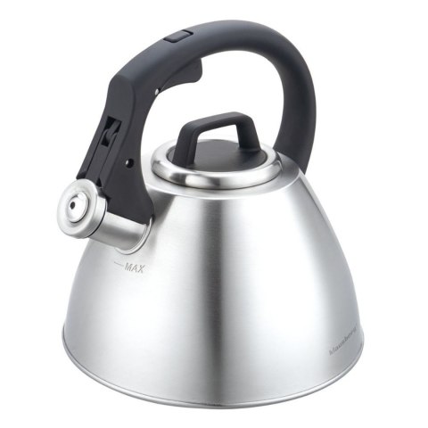 Czajnik stalowy 2,5 l z gwizdkiem i uchwytem soft-touch, klausberg kb-7951