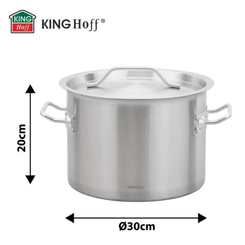 Garnek gastronomiczny, stal nierdzewna, śr.30cm, 14l, kinghoff, kh-2022