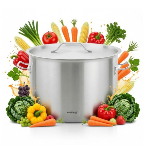 Garnek gastronomiczny, stal nierdzewna, śr.50cm, 58l, kinghoff, kh-2028
