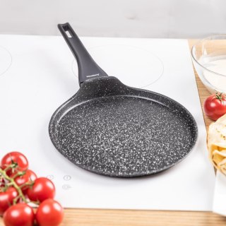 Patelnia do naleśników 24 cm, marmurkowa powłoka nieprzywierająca, aluminiowa, indukcja, klausberg, kb-7957