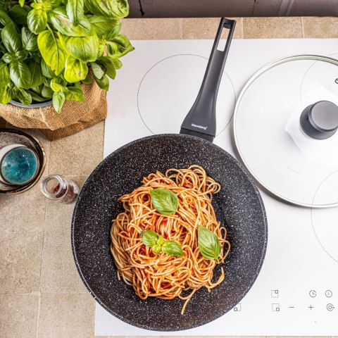 Patelnia wok marmurowa 28 cm z pokrywką, klausberg kb-7990