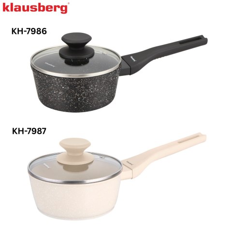 Rondel marmurowy 16 cm kremowy z pokrywką, klausberg kb-7987