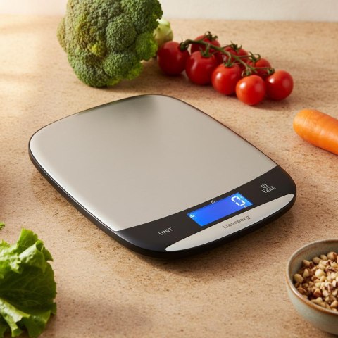 Waga kuchenna led, 10 kg dokładność 1 g, usb-c, tarowanie, klausberg