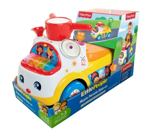 Fisher price jeździk muzyczna parada żółty