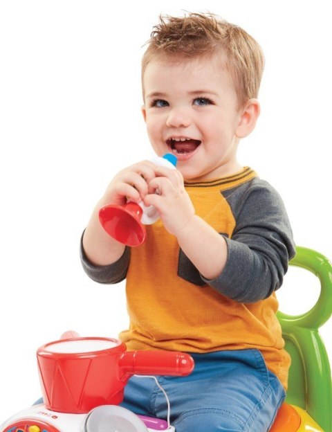Fisher price jeździk muzyczna parada żółty