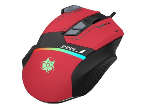 Mysz TRACER GAMEZONE SPECTRA RED RGB USB