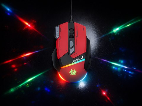 Mysz TRACER GAMEZONE SPECTRA RED RGB USB