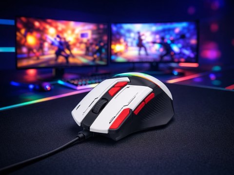 Mysz TRACER GAMEZONE SPECTRA WHITE RGB USB