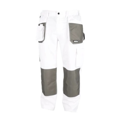 Spodnie ochronne xl/56, białe, gramatura 190g/m2