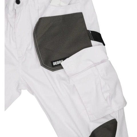 Spodnie ochronne xl/56, białe, gramatura 190g/m2