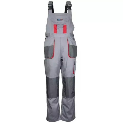 Spodnie ochronne ogrodniczki xxl/58,szare,comfort lin190g/m2