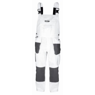 Spodnie ochronne ogrodniczki m/50, białe, gramatura 190g/m2