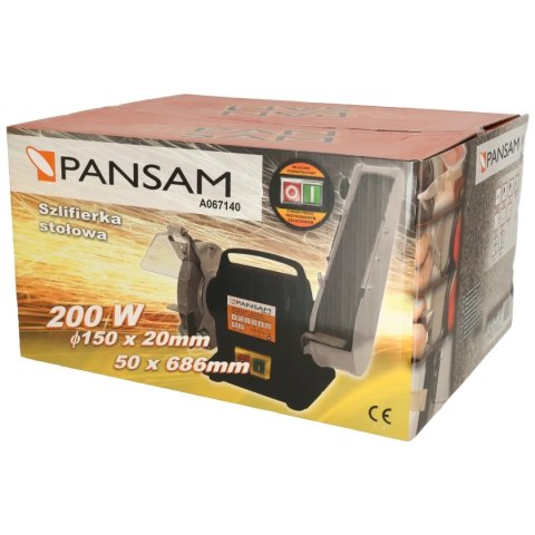 Szlifierka stołowa 200w,150x20mm z taśmą