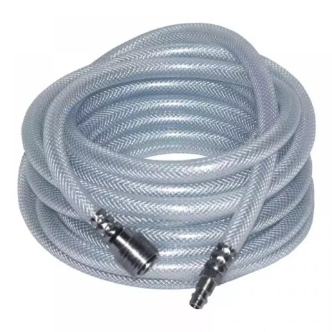 Wąż 15m powietrza zbrojony pvc 9,5x15mm szybkozłączki