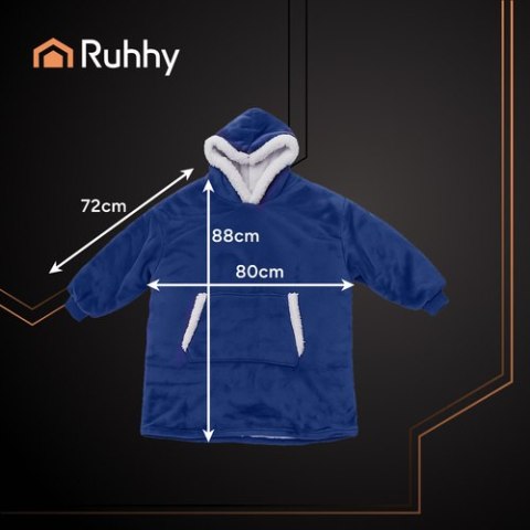 Bluza XXL - koc granatowy Ruhhy 26147