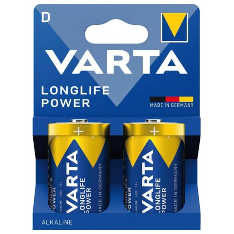 2x bateria R-20 R20 D 1,5V alkaiczne Longlife Power Varta