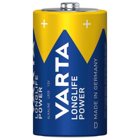 2x bateria R-20 R20 D 1,5V alkaiczne Longlife Power Varta