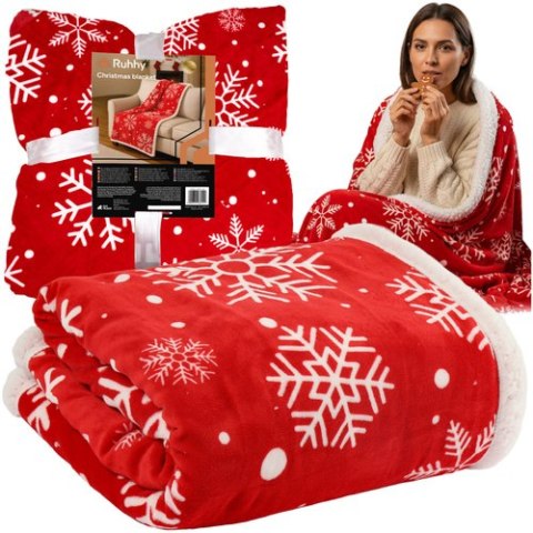 Koc świąteczny flanelowy 1,3x1,7m Ruhhy 26611