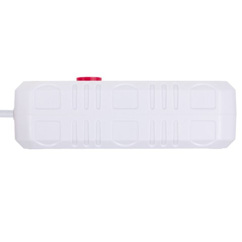 Listwa zasilająca Maclean, przedłużacz 2 gniazda + 3xUSB, 110-240V AC 50/60Hz, 2.1A max 2500W, 1.5m, biała, MCE387 W