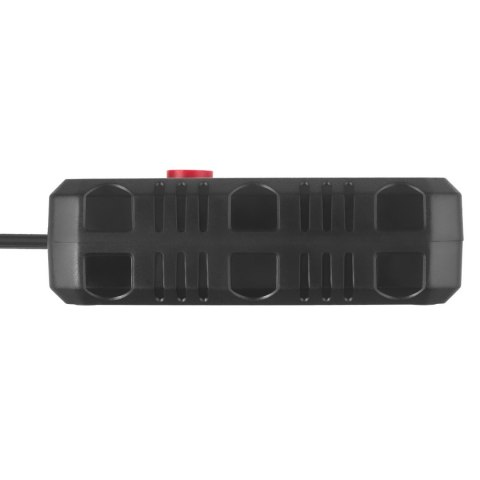 Listwa zasilająca Maclean, przedłużacz 2 gniazda + 3xUSB, 110-240V AC 50/60Hz, 2.1A max 2500W, 1.5m, czarna, MCE387 B