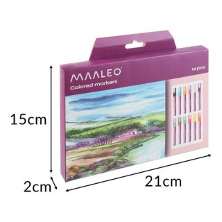Zestaw markerów dekoracyjnych 12szt. Maaleo 25743