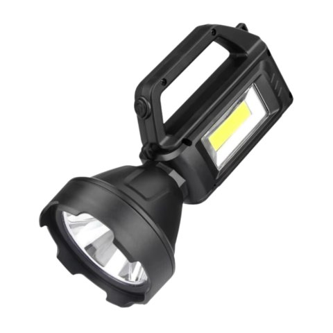 Latarka Turystyczna Robocza Reflektor LED 4 Tryby Powerbank