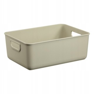 Pojemnik do przechowywania Akita Plast Team, Beżowy, 10L, 100% z recyklingu, Pokrywa sprzedawana oddzielnie, 60840802