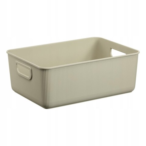 Pojemnik do przechowywania Akita Plast Team, Beżowy, 10L, 100% z recyklingu, Pokrywa sprzedawana oddzielnie, 60840802