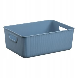 Pojemnik do przechowywania Akita Plast Team, Niebieski, 10L, 100% z recyklingu, Pokrywa sprzedawana oddzielnie, 60840800