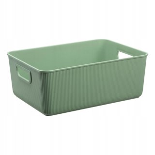 Pojemnik do przechowywania Akita Plast Team, Zielony, 10L, 100% z recyklingu, Pokrywa sprzedawana oddzielnie, 60840801