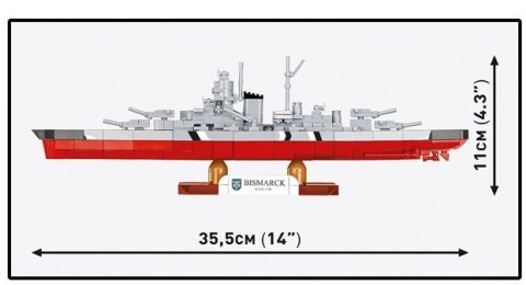 Klocki battleship bismarck 590 klocków