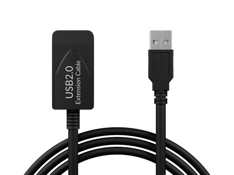 66-184# Przyłącze usb a - a 1,0m wtyk-gniazdo z ic zawieszka przedłużacz