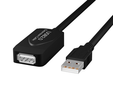 66-184# Przyłącze usb a - a 1,0m wtyk-gniazdo z ic zawieszka przedłużacz