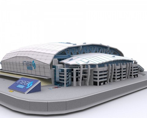 Puzzle 3d stadion lech poznań