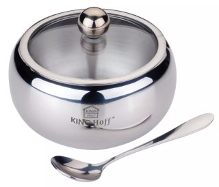 Cukiernica z łyżeczką, stal, 460ml kinghoff