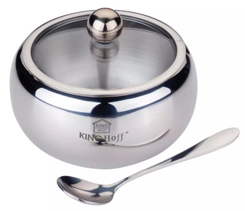 Cukiernica z łyżeczką, stal, 460ml kinghoff