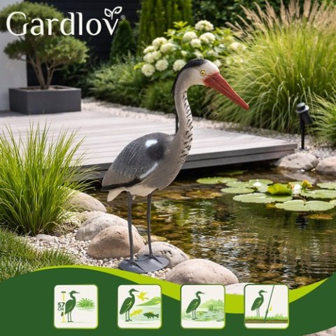 Dekoracja ogrodowa- czapla Gardlov