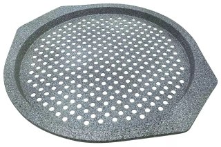 Forma, blacha do pizzy, szary marmurek śr.33cm klausberg