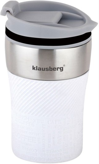 Kubek termiczny, biały, 280ml klausberg
