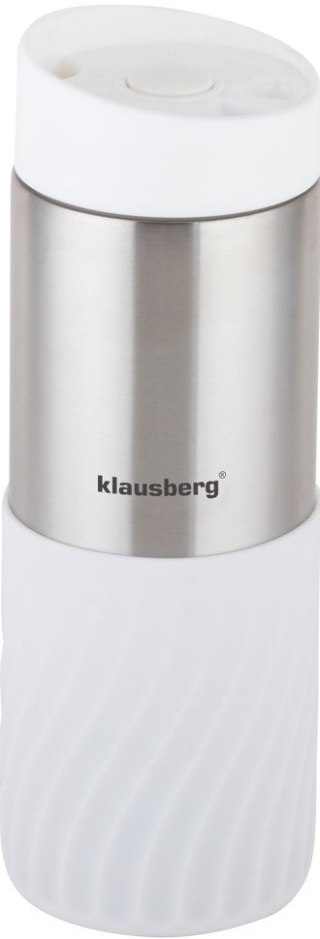 Kubek termiczny, biały, 420ml klausberg