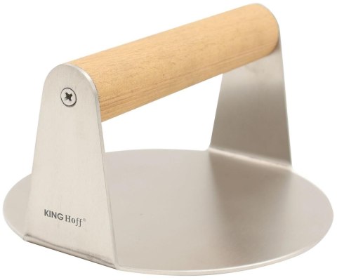 Praska dociskowa ze stali niedzewnej do mięsa na hamburgery śr. 14cm kinghoff kh-1878